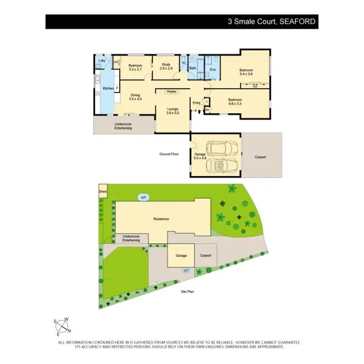 Floorplan of Homely house listing, 3 Smale Court, Seaford VIC 3198
