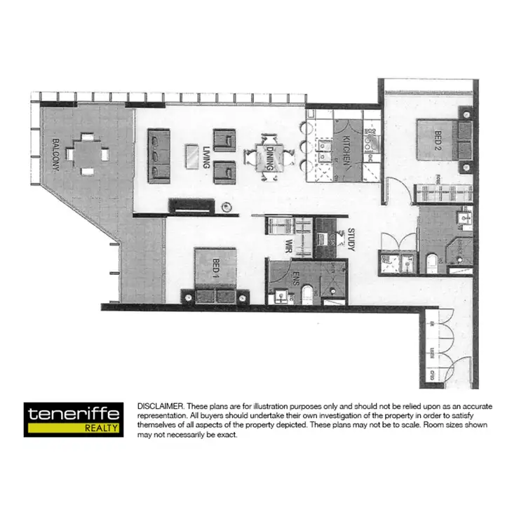 Floorplan of Homely apartment listing, 30 Festival Place, Newstead QLD 4006