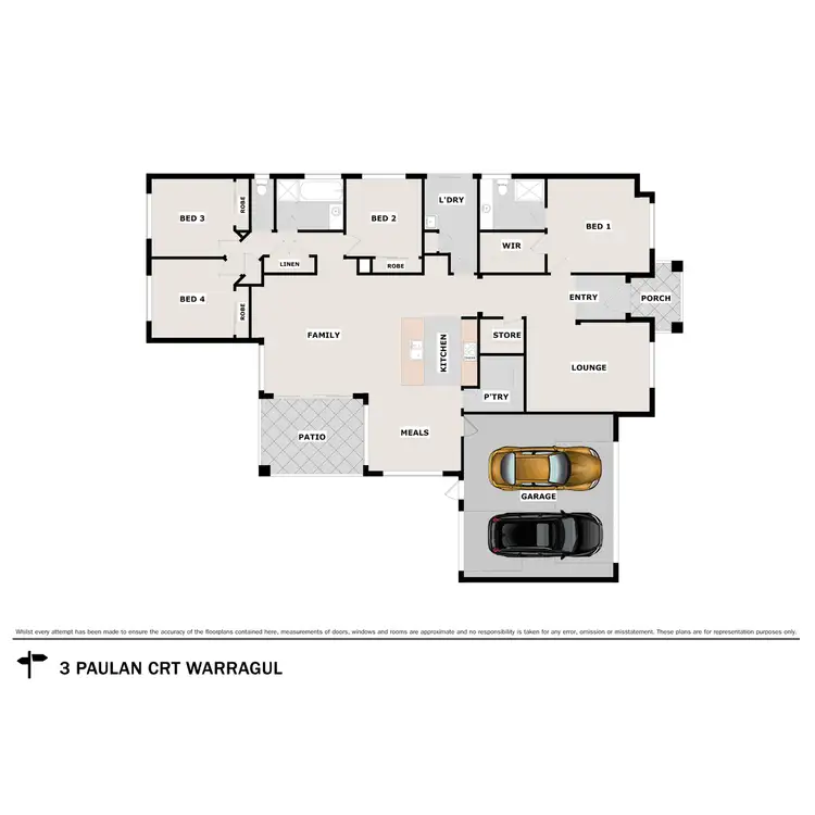 Floorplan of Homely house listing, 3 Paulan Court, Warragul VIC 3820