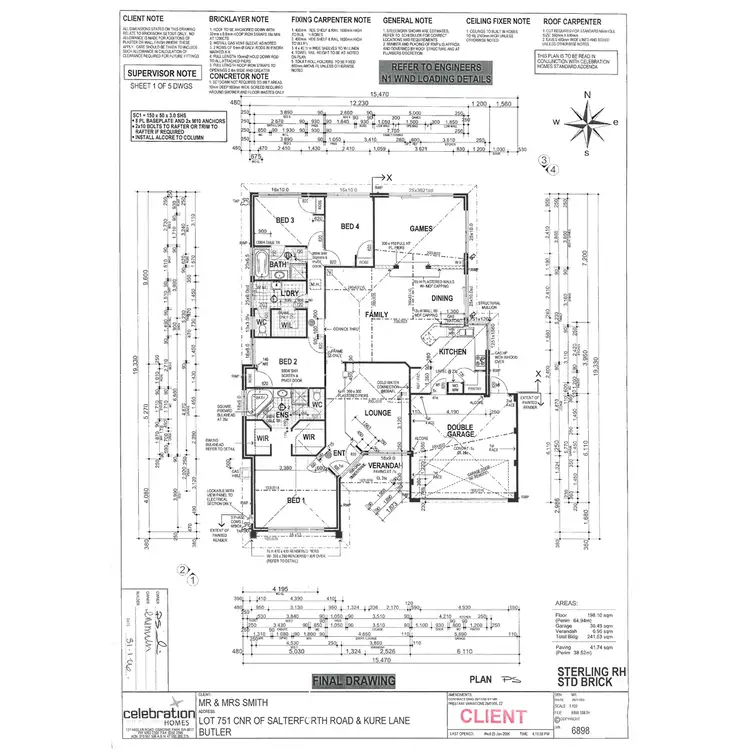 Floorplan of Homely house listing, 23 Salterforth Road, Butler WA 6036