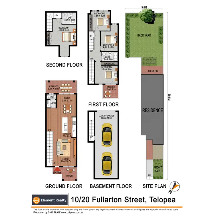 Floorplan of Homely townhouse listing, 10/20-24 Fullarton Street, Telopea NSW 2117