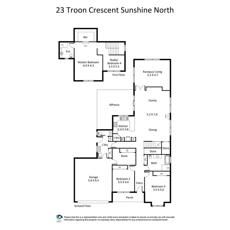 Floorplan of Homely house listing, 23 Troon Crescent, Sunshine North VIC 3020