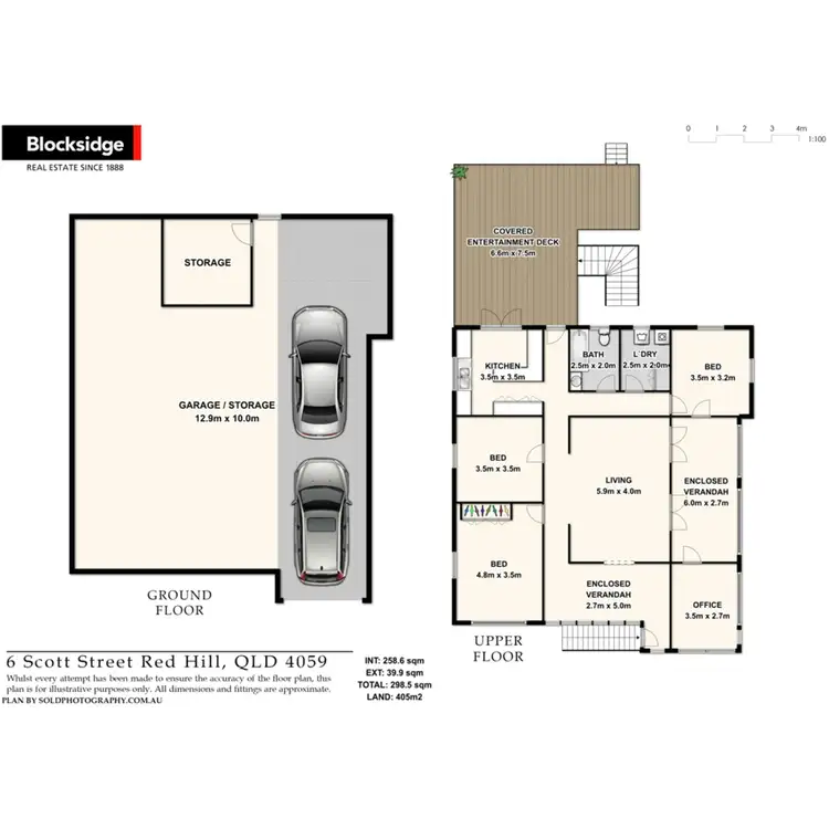 Floorplan of Homely house listing, 6 Scott Street, Red Hill QLD 4059