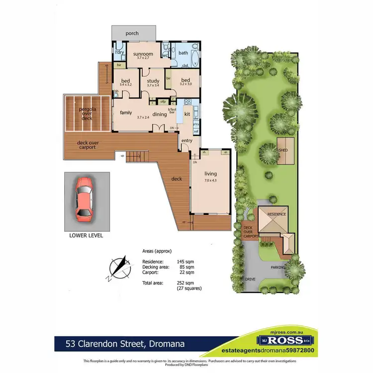 Floorplan of Homely house listing, 53 Clarendon Street, Dromana VIC 3936