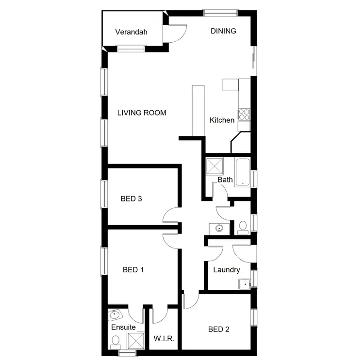 Floorplan of Homely house listing, 73 Chace View Terrace, Hawker SA 5434
