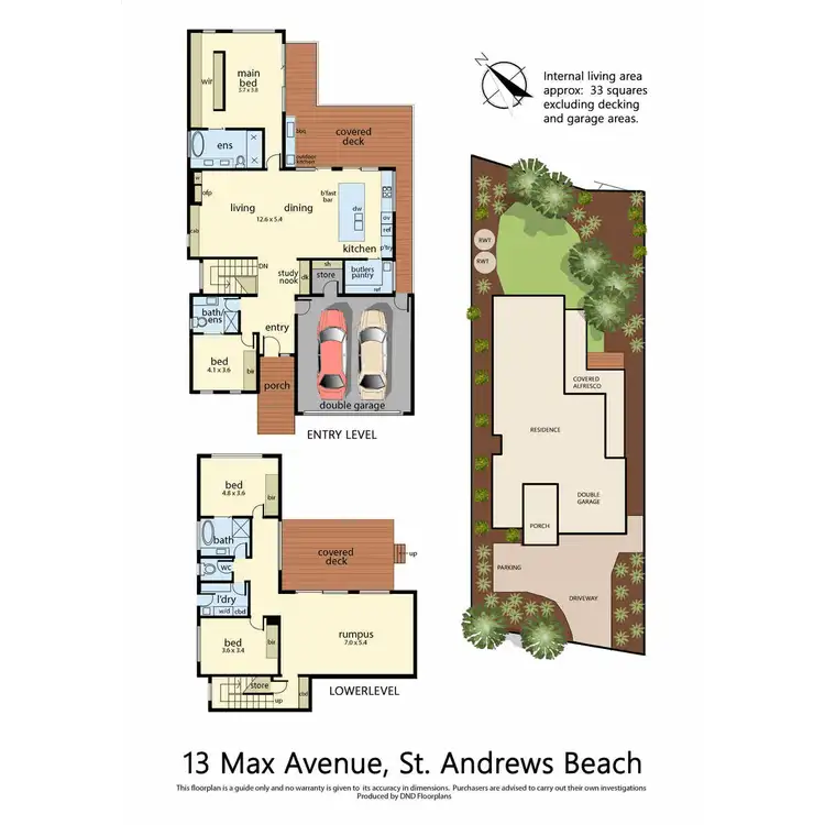 Floorplan of Homely house listing, 13 Max Avenue, St Andrews Beach VIC 3941