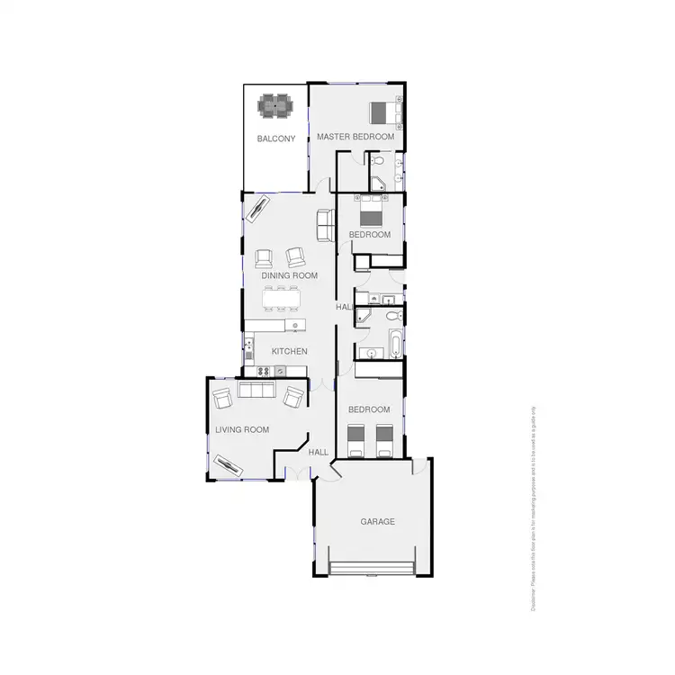 Floorplan of Homely house listing, 3 The Peninsula, Tura Beach NSW 2548