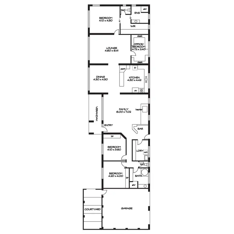 Floorplan of Homely rural property listing, 1193 Jervois Road, White Sands SA 5253
