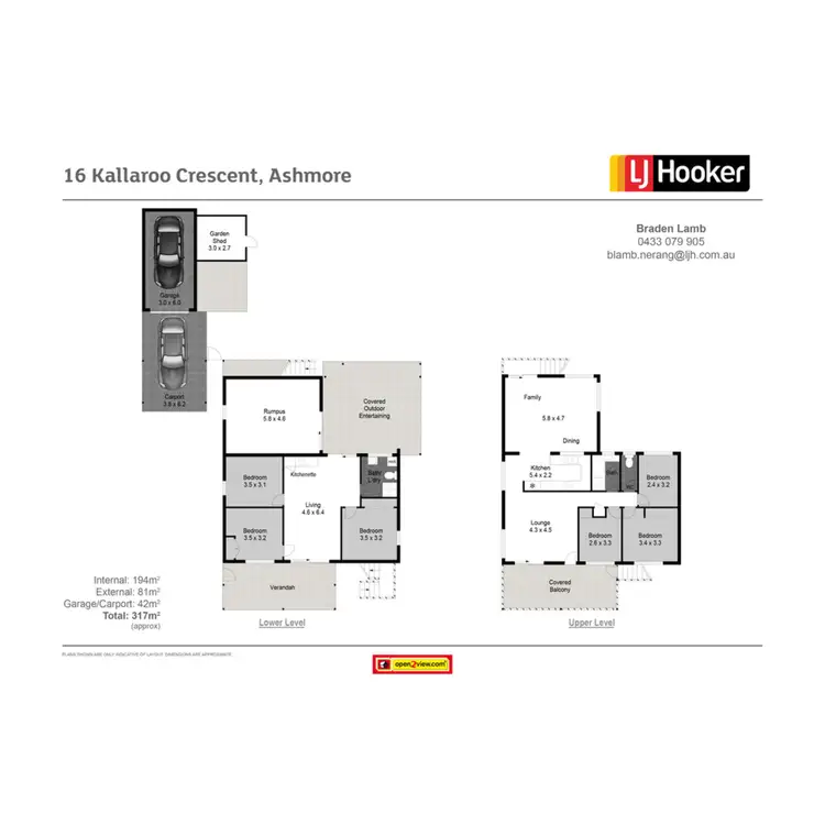 Floorplan of Homely house listing, 16 Kallaroo Crescent, Ashmore QLD 4214