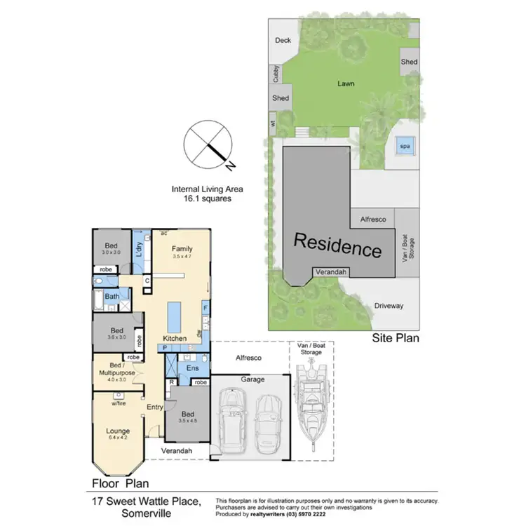 Floorplan of Homely house listing, 17 Sweet Wattle Place, Somerville VIC 3912