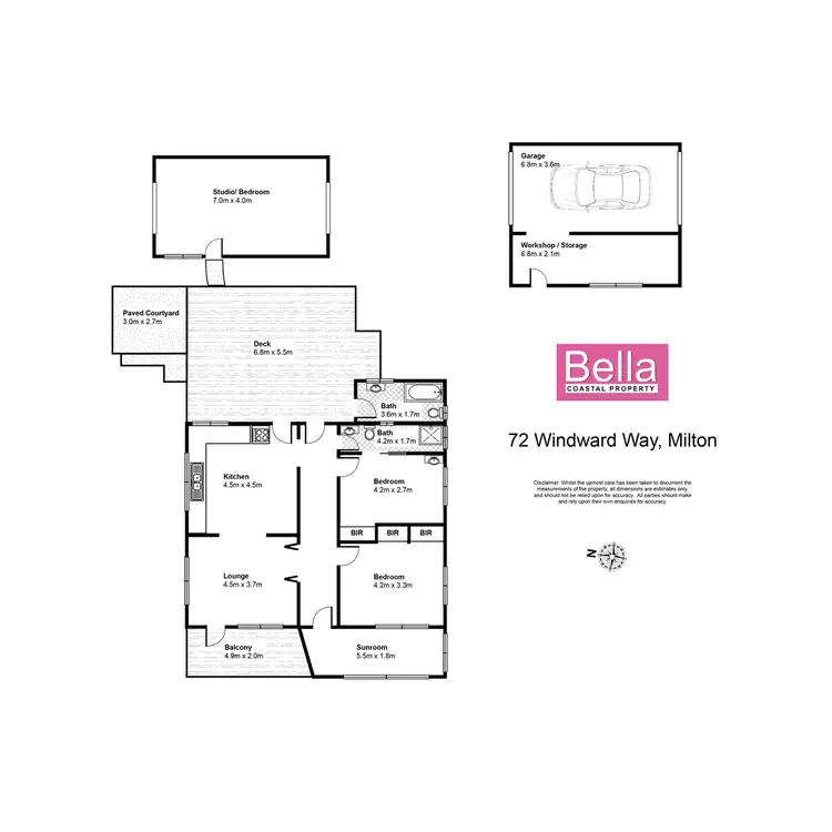Floorplan of Homely rural property listing, 72 Windward Way, Milton NSW 2538