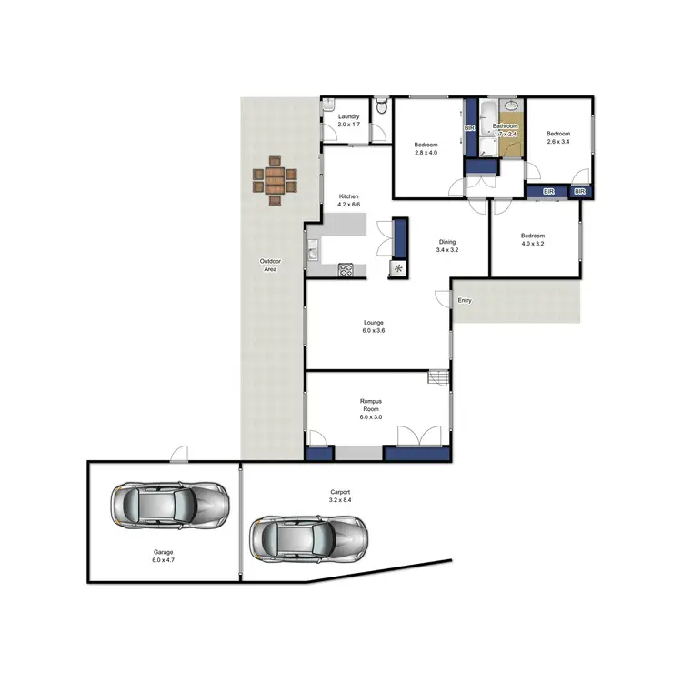 Floorplan of Homely house listing, 10 Comans Court, Traralgon VIC 3844