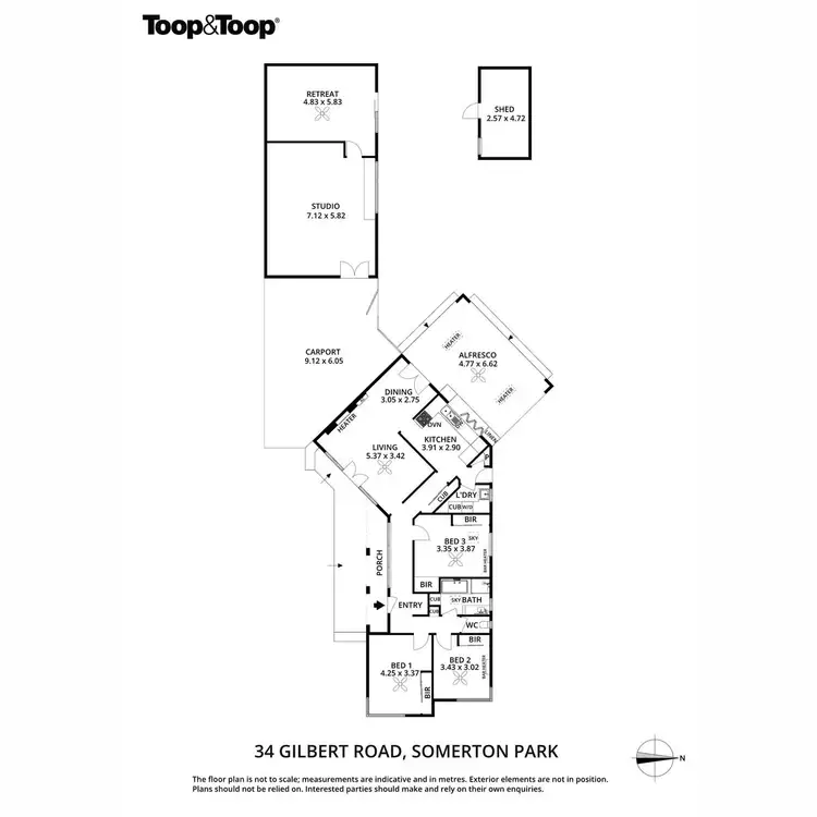 Floorplan of Homely house listing, 34 Gilbert Road, Somerton Park SA 5044