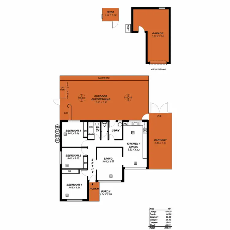 Floorplan of Homely house listing, 14 Highfield Drive, Tea Tree Gully SA 5091