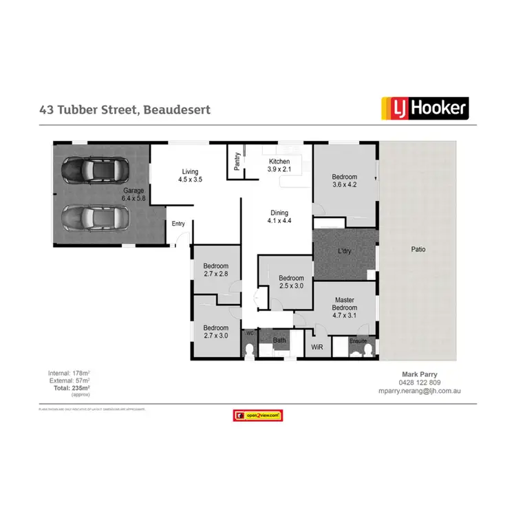 Floorplan of Homely house listing, 43 Tubber Street, Beaudesert QLD 4285