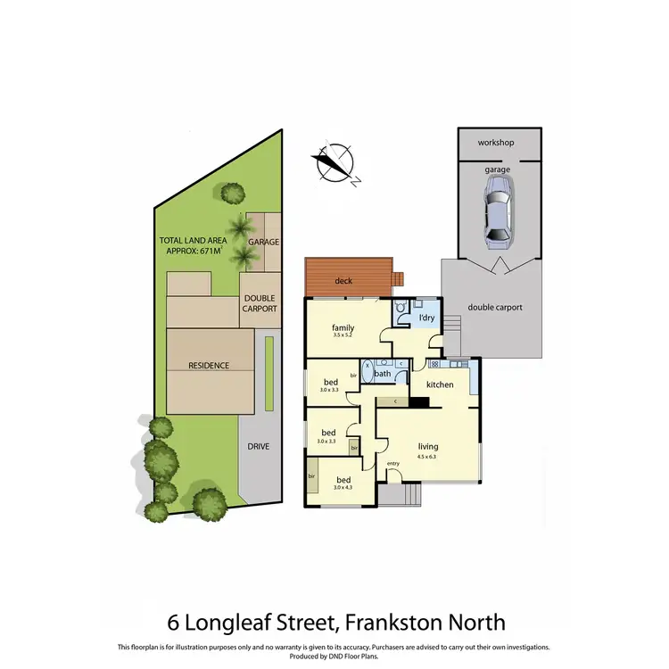 Floorplan of Homely house listing, 6 Longleaf Street, Frankston North VIC 3200