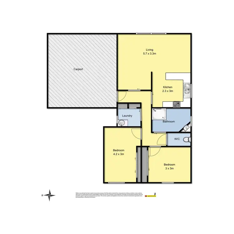 Floorplan of Homely unit listing, 1/21 Queen Street, Colac VIC 3250