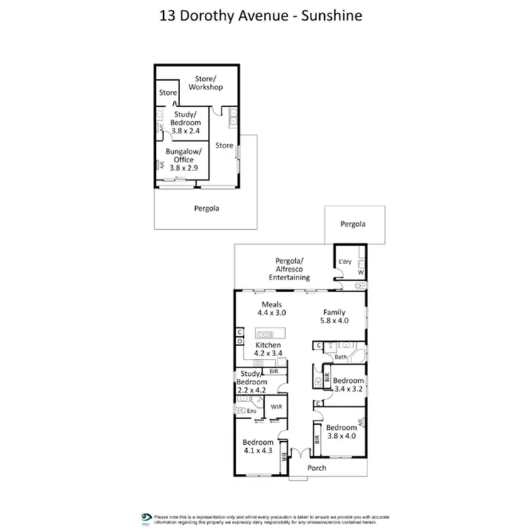 Floorplan of Homely house listing, 13 Dorothy Avenue, Sunshine VIC 3020