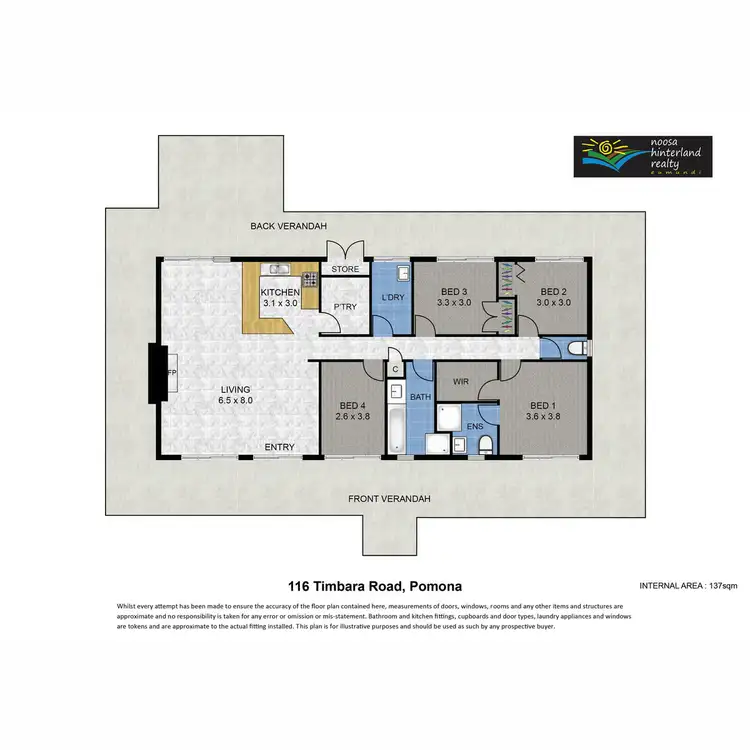 Floorplan of Homely house listing, 116 Timbara Road, Pomona QLD 4568