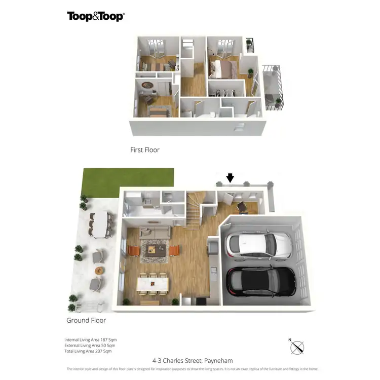 Floorplan of Homely townhouse listing, 4/3 Charles Street, Payneham SA 5070