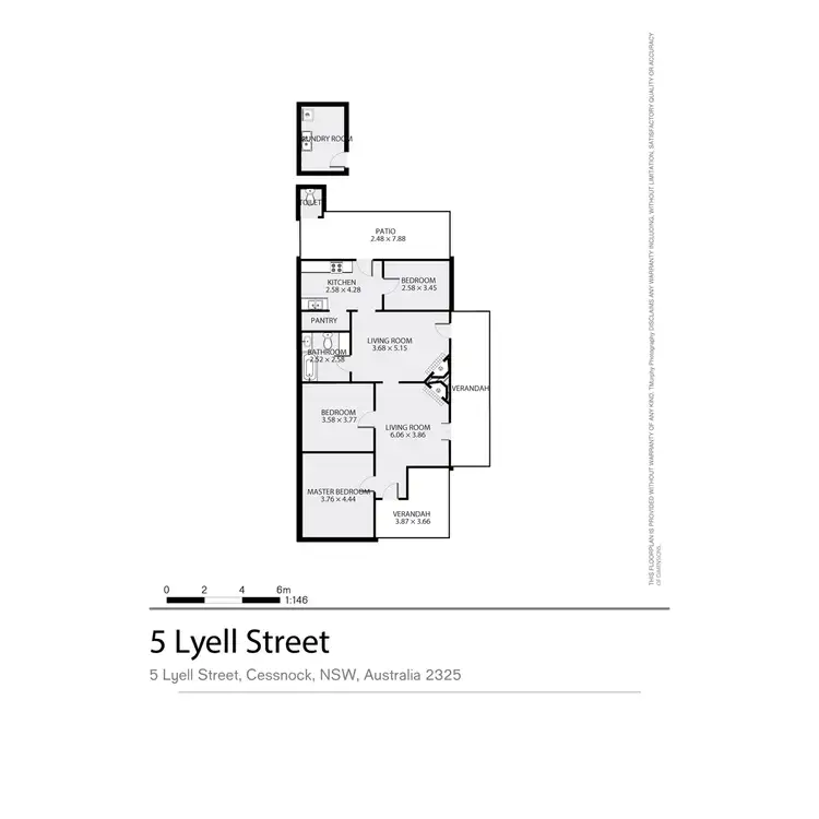 Floorplan of Homely house listing, 5 Lyell Street, Cessnock NSW 2325