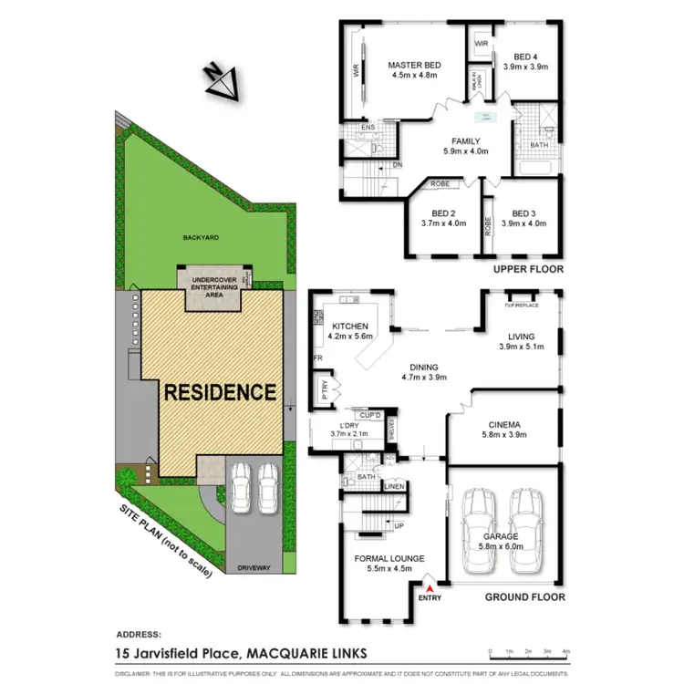 Floorplan of Homely house listing, 15 Jarvisfield Place, Macquarie Links NSW 2565