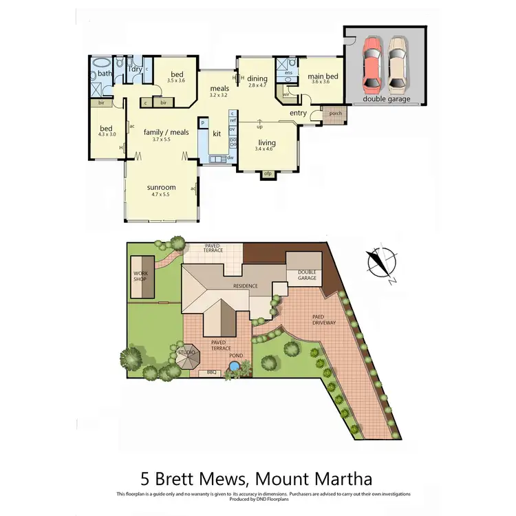 Floorplan of Homely house listing, 5 Brett Mews, Mount Martha VIC 3934