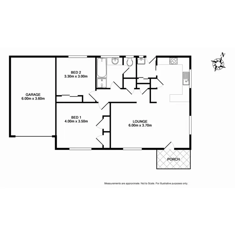 Floorplan of Homely unit listing, 1/28 Smythe Street, Benalla VIC 3672