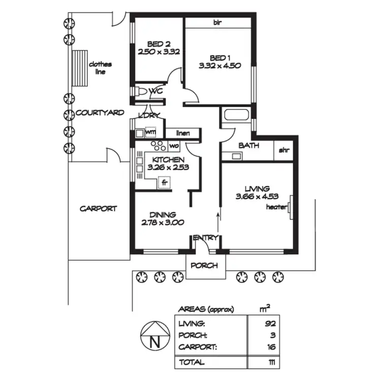 Floorplan of Homely unit listing, 1/21A Windsor Road, Glenside SA 5065