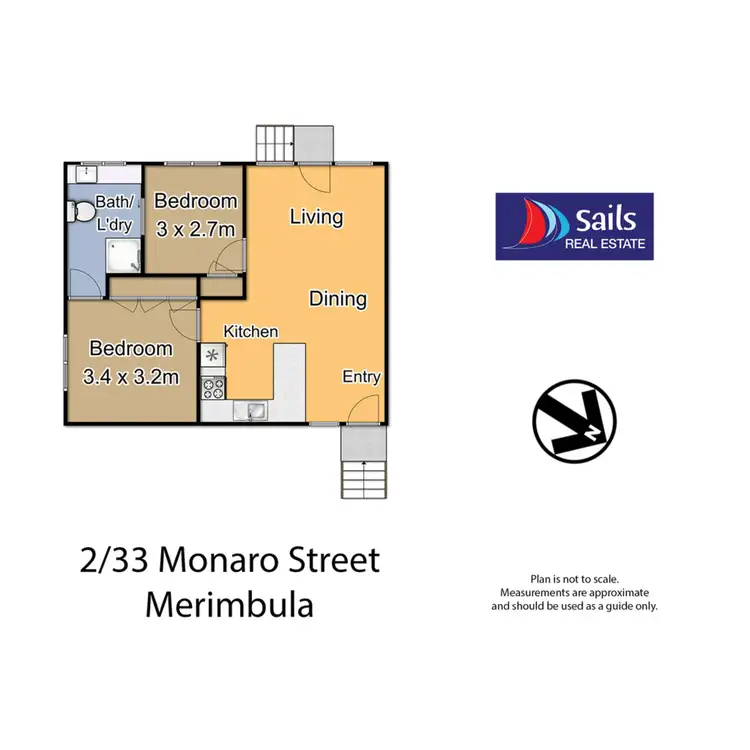 Floorplan of Homely apartment listing, 2/33 Monaro Street, Merimbula NSW 2548