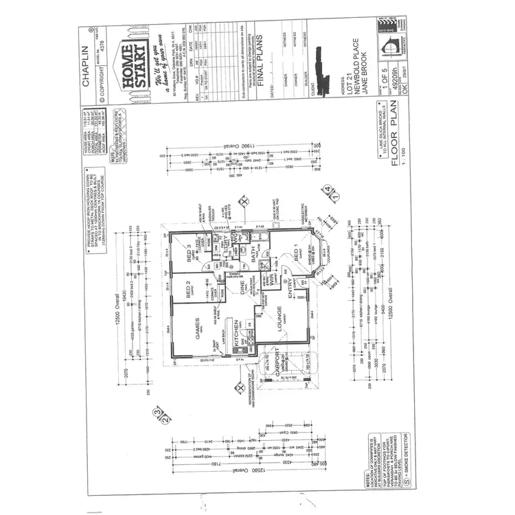 Floorplan of Homely house listing, 20 Newbold Place, Jane Brook WA 6056