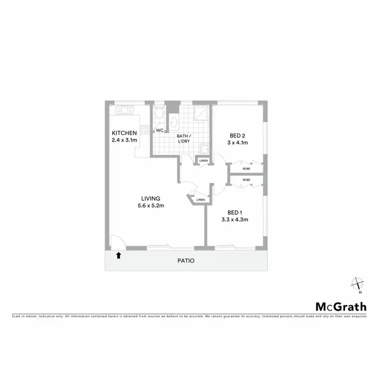 Floorplan of Homely unit listing, 1/35 Martin Street, Ballina NSW 2478