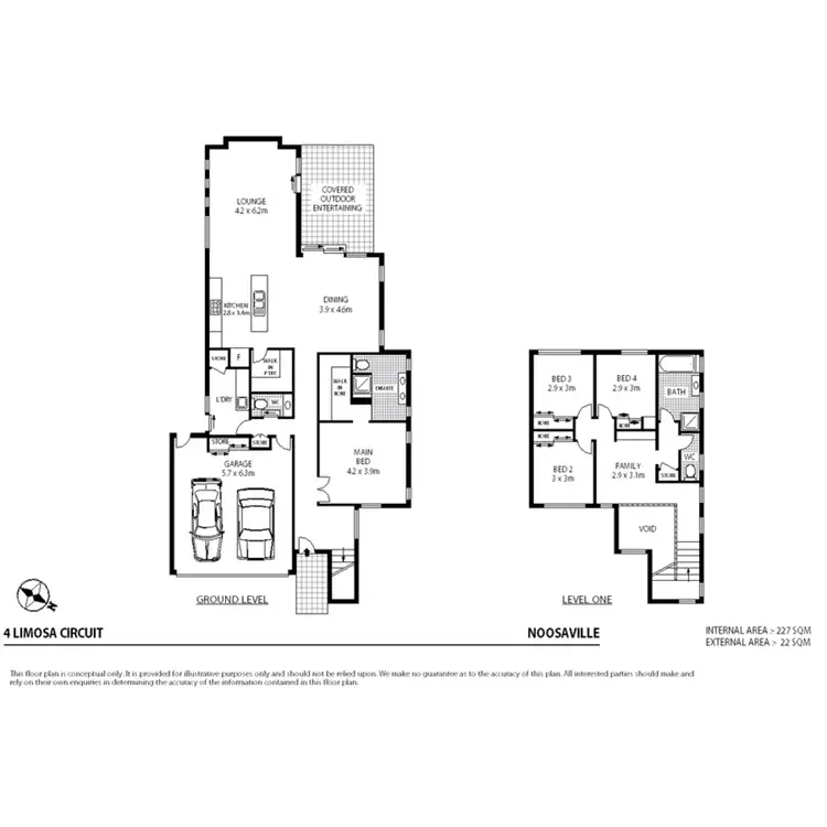 Floorplan of Homely house listing, 4 Limosa Circuit, Noosaville QLD 4566