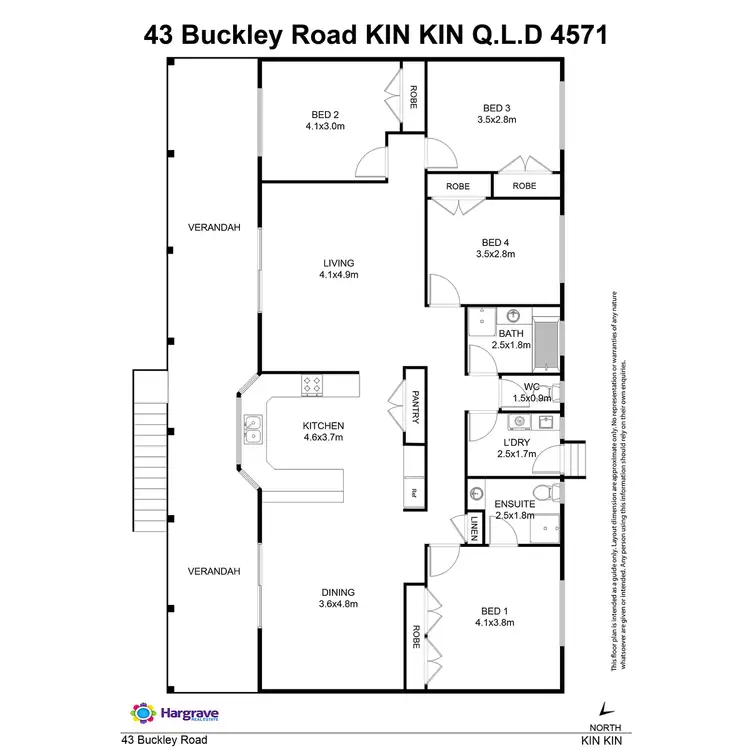 Floorplan of Homely house listing, 43 Buckley Road, Kin Kin QLD 4571