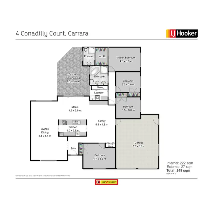 Floorplan of Homely house listing, 4 Conadilly Court, Carrara QLD 4211