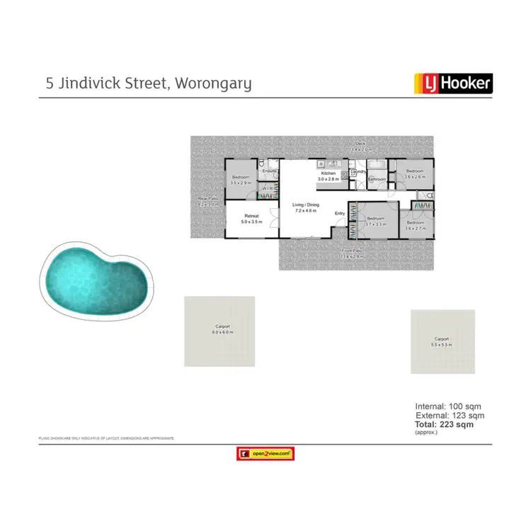 Floorplan of Homely house listing, 5 Jindivick Street, Worongary QLD 4213