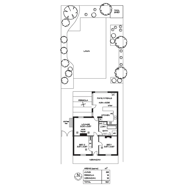 Floorplan of Homely house listing, 54 Knightsbridge Road, Hazelwood Park SA 5066