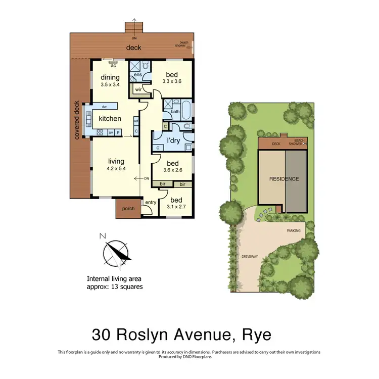 Floorplan of Homely house listing, 30 Roslyn Avenue, Rye VIC 3941