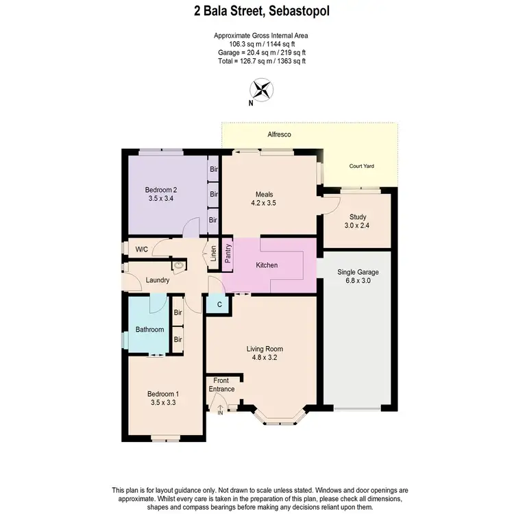 Floorplan of Homely house listing, 2 Bala Street, Sebastopol VIC 3356