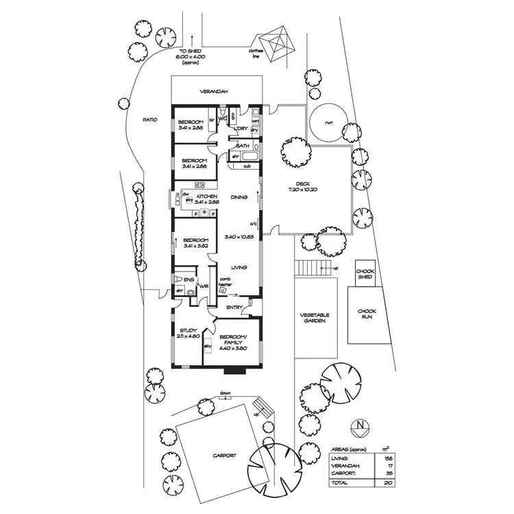 Floorplan of Homely house listing, 15 Woorabinda Drive, Stirling SA 5152