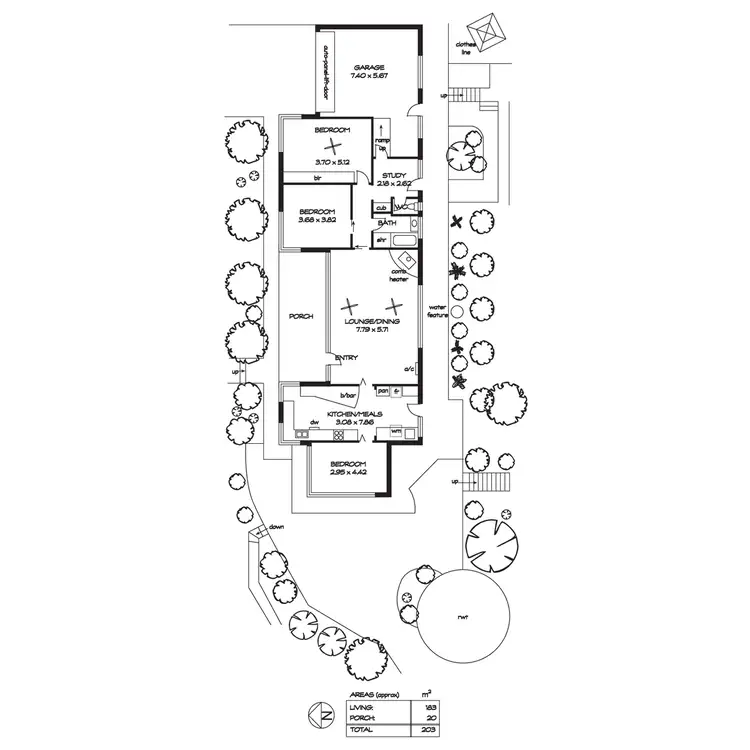 Floorplan of Homely house listing, 125 Piccadilly Road, crafers SA 5152