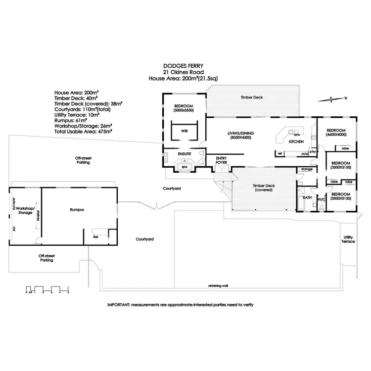 Floorplan of Homely house listing, 21 Okines Road, Dodges Ferry TAS 7173