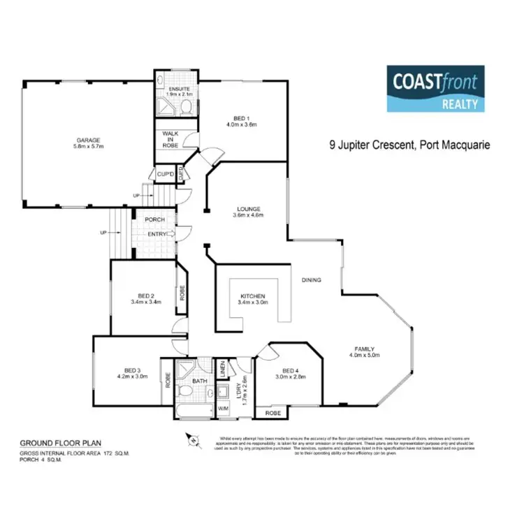 Floorplan of Homely house listing, 9 Jupiter Crescent, Port Macquarie NSW 2444