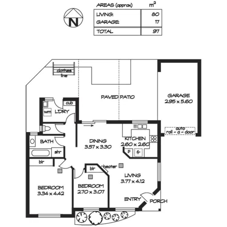 Floorplan of Homely unit listing, 4/32 Jetty Road, Brighton SA 5048