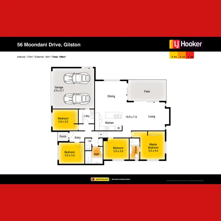 Floorplan of Homely house listing, 56 Moondani Drive, Gilston QLD 4211