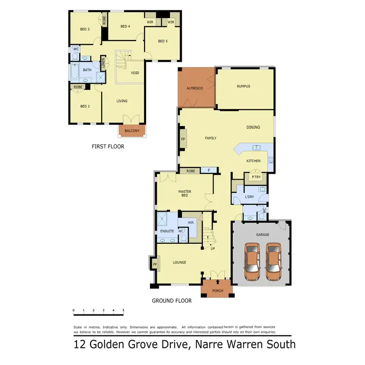 Floorplan of Homely house listing, 12 Golden Grove Drive, Narre Warren South VIC 3805