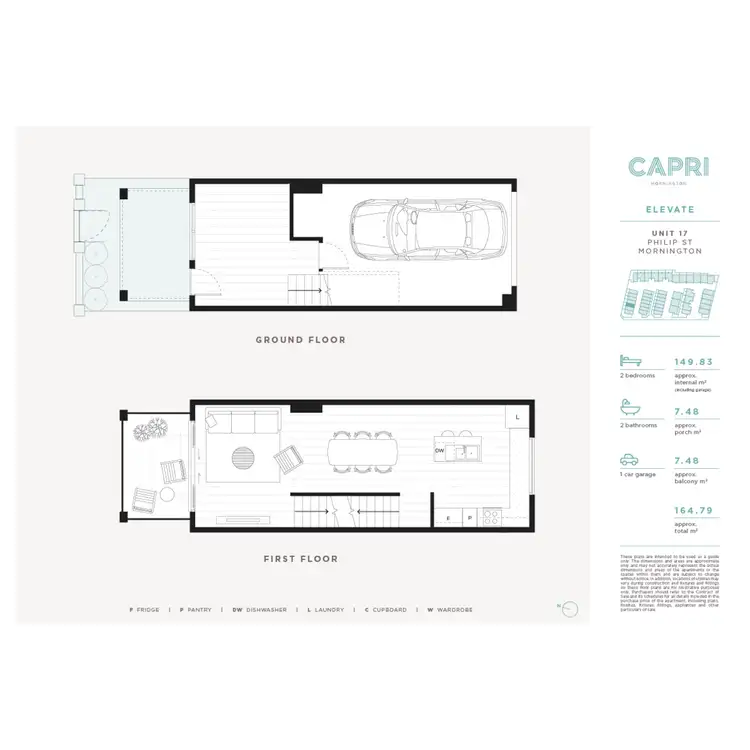 Floorplan of Homely townhouse listing, 17/2 Philip Street, Mornington VIC 3931