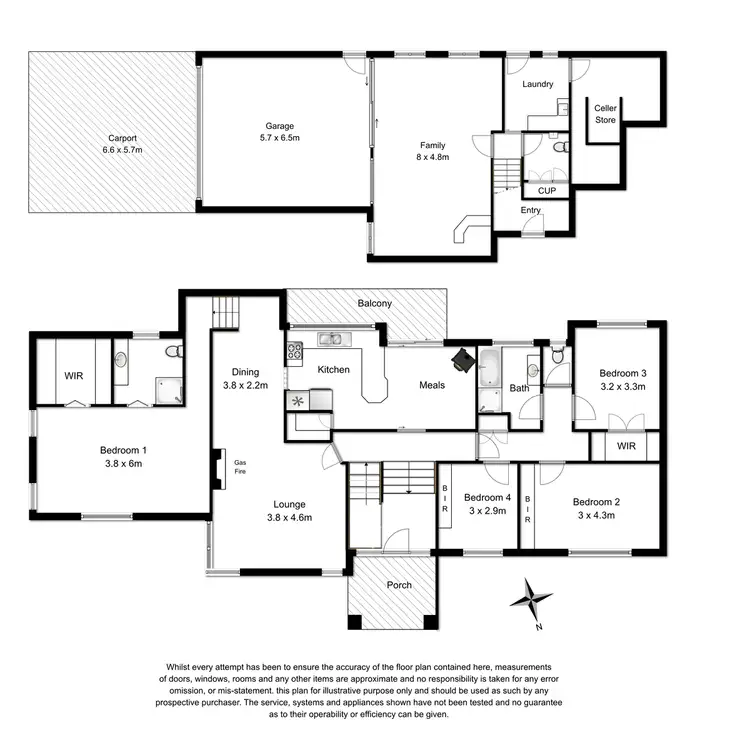 Floorplan of Homely house listing, 60 Kurrajong Street, Mount Gambier SA 5290