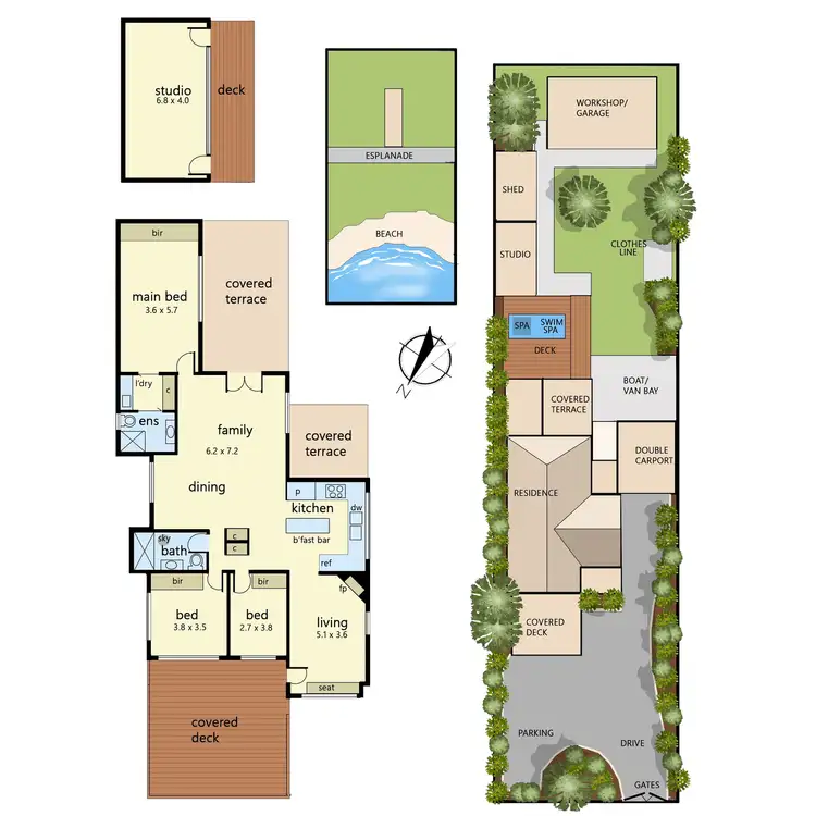 Floorplan of Homely house listing, 540 Esplanade, Mount Martha VIC 3934