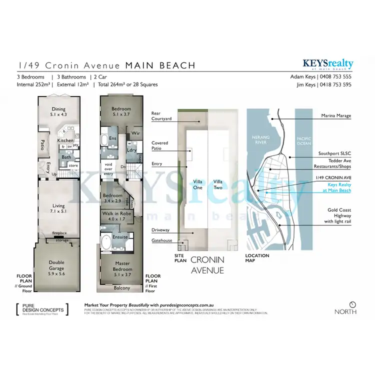 Floorplan of Homely villa listing, 1/49 Cronin Avenue, Main Beach QLD 4217